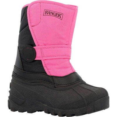 Kids Ranger Kids' Addison Waterproof Insulated Snow Boots Black/Pink