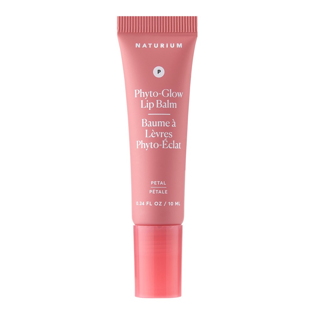 Naturium Phyto-Glow Lip Balm - Petal - 0.34 fl oz: Plumping, Hydrating, Tinted Liquid Formula
