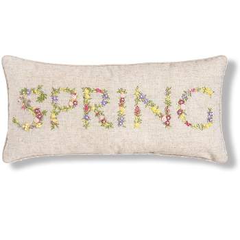 C&F Home 12" x 24" Spring Ribbon Art Throw Pillow