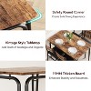 5 Piece Dining Table Set, Kitchen Dining Room Table Set for 4, Upholstered Chairs, for Home Restaurant Apartment, Easy Assembly - 4 of 4