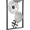 Dahlia Studios Selke Black and White Discs 35 1/2" High Metal Wall Art Set of 2 - 3 of 4
