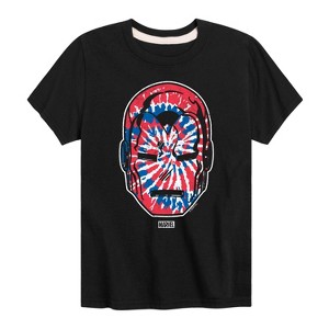Boys' - Marvel - Iron Man Flag Fill Oversized Short Sleeve Graphic T-Shirt - 1 of 4