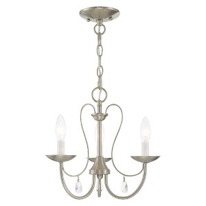 Livex Lighting Mirabella 3 - Light Chandelier in  Brushed Nickel - 1 of 1