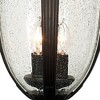 John Timberland Casa Sierra Vintage Rustic Outdoor Post Light Bronze with Pier Adapter 24 1/2" Clear Seeded Glass for Exterior Barn Deck House Porch - 3 of 4
