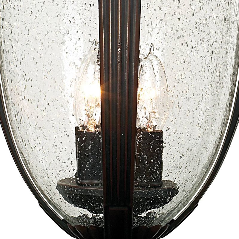John Timberland Casa Sierra Vintage Rustic Outdoor Post Light Bronze with Pier Adapter 24 1/2" Clear Seeded Glass for Exterior Barn Deck House Porch, 3 of 6