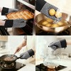 REGALWOVEN Silicone Thick Cotton Lining Heat Resistant Oven Mitts 12.8 x 7.5 Inch Set of 2 - 2 of 4