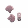 John Bead Matubo 50g Czech Glass 7.5mm Jet/ Metallic Suede Pink #23980-79086 Gingko Leaf Beads for DIY Jewelry Necklace Bracelets Making - 2 of 2