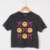 Simply Sage Market Bows And Smiley Coquette Chart Boxy Crop Top - 3 of 4