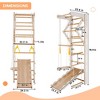 Wooden Play Gym , Jungle Gym with Slides,Swing,Climbing Wall,Pull-up Bar for Toddlers, Indoor Playground for Kids, Boys Girls Gift - 2 of 4