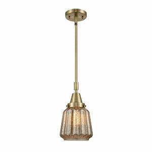 Chatham - 1 Light Stem Hung Mini Pendant In Art Deco Style-9.13 Inches Tall and 7 Inches Wide - 1 of 1