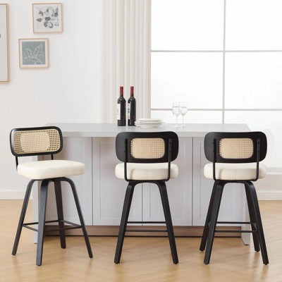 Bekrvio 26'' Swivel Counter Height Bar Stools