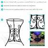 Sunnydaze Indoor/Outdoor Decorative Steel Scroll Gazing Ball Stand for 10" or 12" Outdoor Garden Gazing Globes - 11" H - 2 of 4