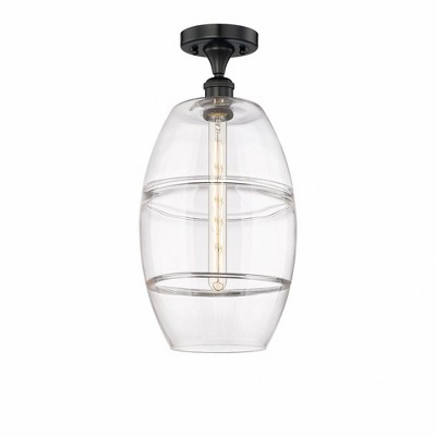 Vaz - 1 Light Semi-Flush Mount In Industrial Style-18.63 Inches Tall and 10 Inches Wide