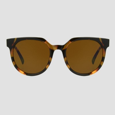 Women's Tortoise Shell Print Angular Rectangle Sunglasses - A New Day ...