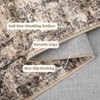 Machine Washable Area Rug, Soft Low Pile Boho Vintage Distressed Rug with Non-Slip Backing for Living Room, Bedroom & Dining Room - 3 of 4