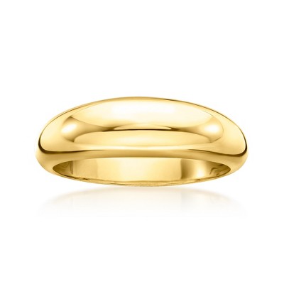 RS Pure by Ross-Simons 18kt Gold Vermeil Domed Ring
