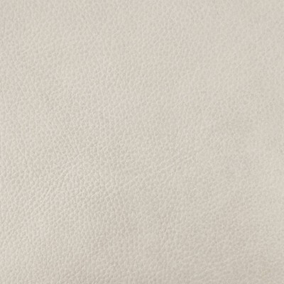 Ivory Genuine Leather and Wood Armchair