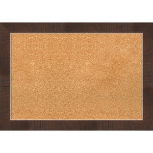 Amanti Art Wildwood Brown Narrow Framed Corkboard, Natural Cork - 1 of 4