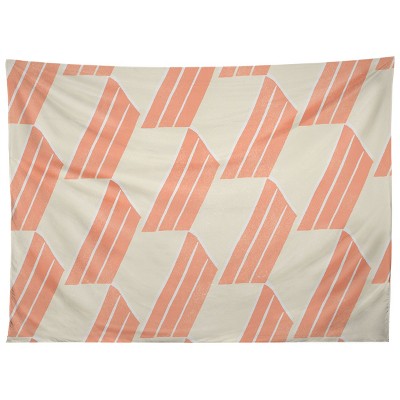 Sunshinecanteen Minimalist Pink Hex Tile Tapestry - Society6
