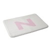 Deny Designs April Lane Art Block Monogram Memory Foam Bath Mat - 2 of 4