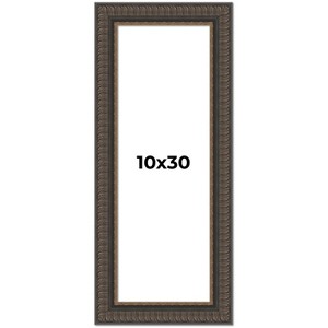 PosterPalooza | Panoramic Museum Brown Picture Frame - UV Acrylic, Foam Board Backing, Hanging Hardware - 1 of 4