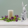 AuldHome Design Greenery Candle Wreaths, 2pk; Holiday Seasonal and Wedding Decor Candle Rings - 4 of 4