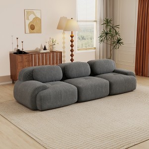 Aukfa Modular Corduroy Sectional Sofa with Ergonomic Support - Pet Friendly, Easy Assembly, Non-Slip Base Design - 1 of 4