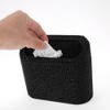 Unique Bargains Auto Car Trash Can Durable Car Door Trash Bin Black 1 Pc 6.3" Length 2.8" Width 5.5" Height ABS Rhinestone - 4 of 4