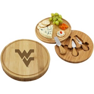 NCAA West Virginia Mountaineers Bamboo Cheese, Charcuterie Board - 1 of 4