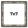 PosterPalooza | Square Classic Modern Silver Picture Frame - UV Acrylic, Foam Board Backing, Hanging Hardware - 2 of 4