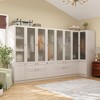 Famapy Modern Gray Combo Armoire Cloths Storage Cabinet - image 3 of 4