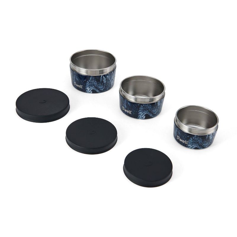 S&#39;well Food Storage Canister Set Azurite Marble, 2 of 9