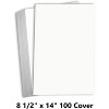 Hamilco White Legal Cardstock Paper 8 1/2" x 14" Card Stock 100lb Cover 25 Pack - 2 of 4