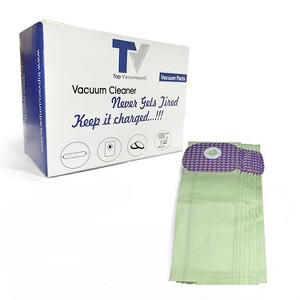 Topvacuumparts Replacement Part For Proteam Vacuum Micro Filter Paper Bags 10pk for Fit Model Hummer XL, Everest # compare to part 103191 - 1 of 3