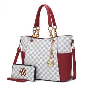 MKF Collection Merlina Circular Print Women’s Tote Bag with matching Wallet by Mia K - 1 of 4