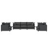 NicBex Couches for Living Room 3pc L-shaped Sectional Sofa Modern Chenille Upholstered Sofa Couch with Movable Ottoman - 4 of 4