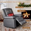 Power Lift Recliner for Elderly with Massage & Heat, Ergonomic High Back PU Leather Recliner Chair, Home Theater Seat with Side Pockets, 27 Inch Wide - 4 of 4