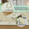 5x7ft Vintage Floral Washable Area Rug, Non-Slip Low Pile Polyester Carpet for Living Room & Bedroom - 3 of 4