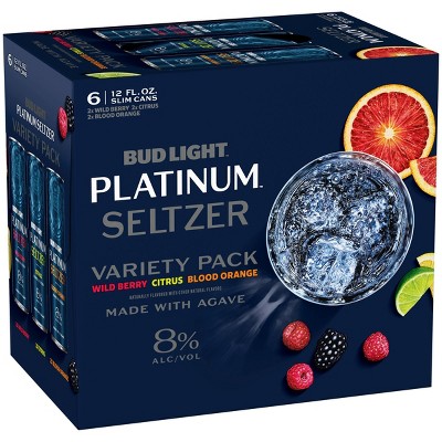 Bud Light Platinum Hard Seltzer Variety Pack - 6pk/12 fl oz Slim Cans
