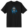 Batman Bat Signal Logo and Superhero Power Pose 2-Pack Men's Black Tee Shirt Set - image 4 of 4