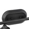 Yosemite Home Decor Jordan 3-Light Vanity Light in Matte Black Finish with Frosted White Glass Shades - 4 of 4