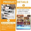 PAKASEPT 47.7" W Reception Desk with Counter for Retail & Checkout, Modern Front Reception Counter with LED Lights,Drawers & Shelves, for Shop,Bar - 4 of 4