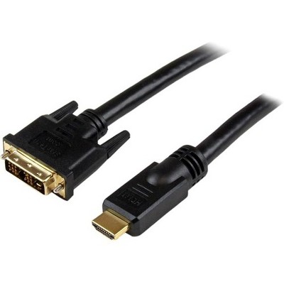 StarTech.com 20 ft HDMI® to DVI-D Cable - M/M - 20ft - 1 x Type A Male HDMI - 1 x DVI-D Male Video - Black