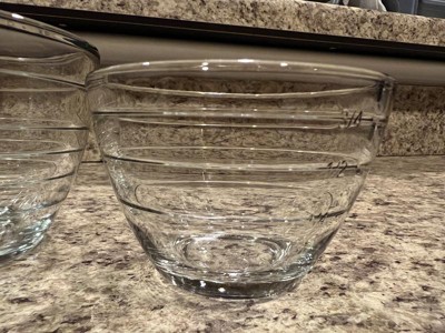 2pc (1 Cup & 2 Cup) Glass Prep Bowl Set With Measurement Lines