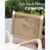 Garvee Patio Wicker Chairs Set of 2, Balcony Rattan Seats with Metal Frame, Bistro Chairs Set of 2 for Outdoor, Lawn, Deck, Porch and Garden, White - 3 of 4