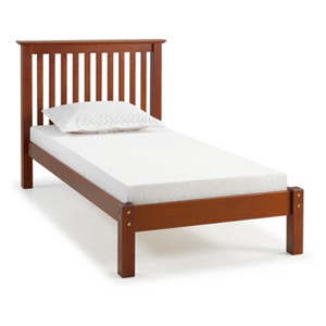 Barcelona Twin Bed Chestnut - Bolton Furniture, Brown