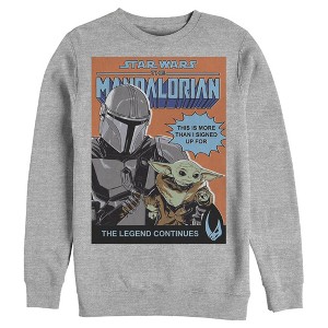 Men's Star Wars The Mandalorian The Legend Continues Sweatshirt - 1 of 4