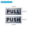 Unique Bargains Self-Adhesive Waterproof Store Shop Horizontal Push Pull Door Sign 4 Set - 2 of 4