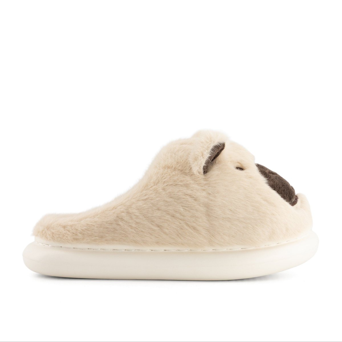 Женские тапочки Andrea Women’s Cozy Capybara Slippers with Plush Faux Fur 90211 BEIGE 7 — фото 2