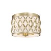 Harden 3-Light Flush Mount Ceiling Light - Matte Black Steel, Dimmable, Damp Rated, 12.25" - 4 of 4